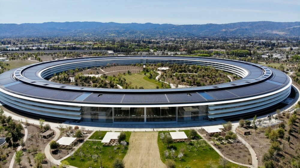 Le campus d'Apple à Sacramento, en Californie, où prospèrent l'innovation et le succès.