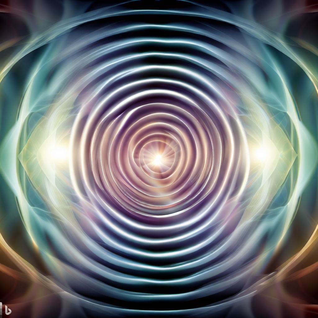 Une image abstraite d’un vortex tourbillonnant hypnotique ericksonienne.